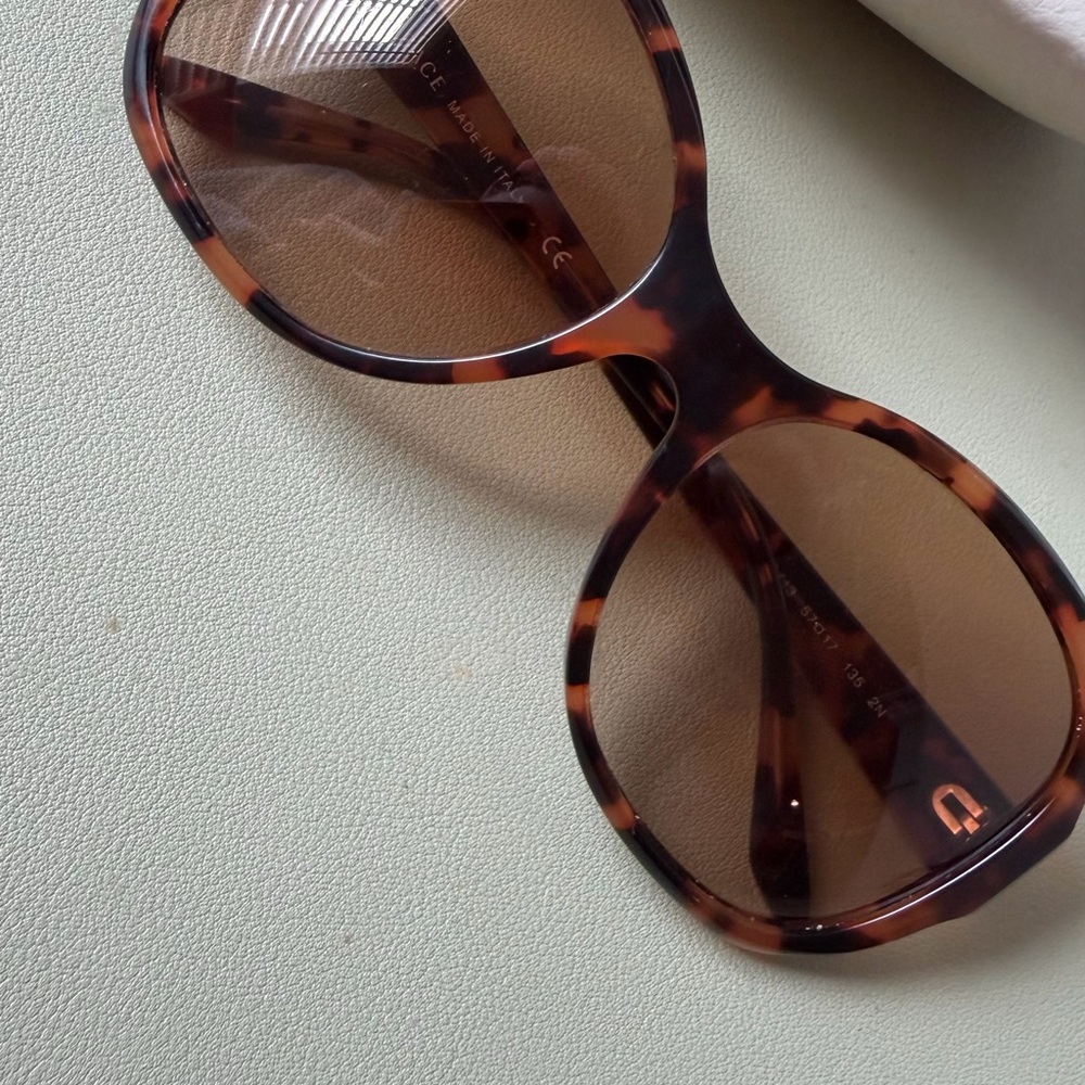 Versace Tortoiseshell Sunglasses with Brown Lenses